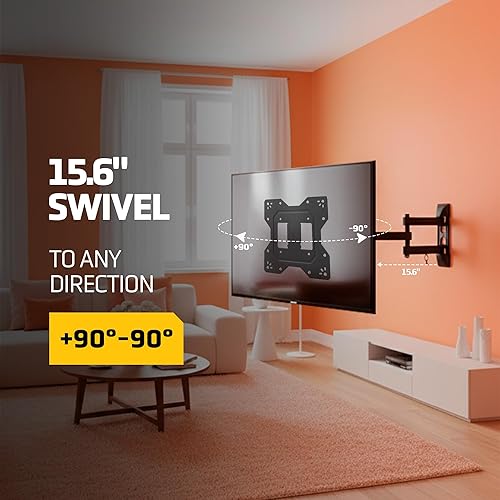 Miniatura 2 de LionBeam - Soporte de pared para TV para pantallas de 23 a 55 pulgadas Max Vesa de 400 x 400, soporte universal para TV soporta hasta 66 libras, con
