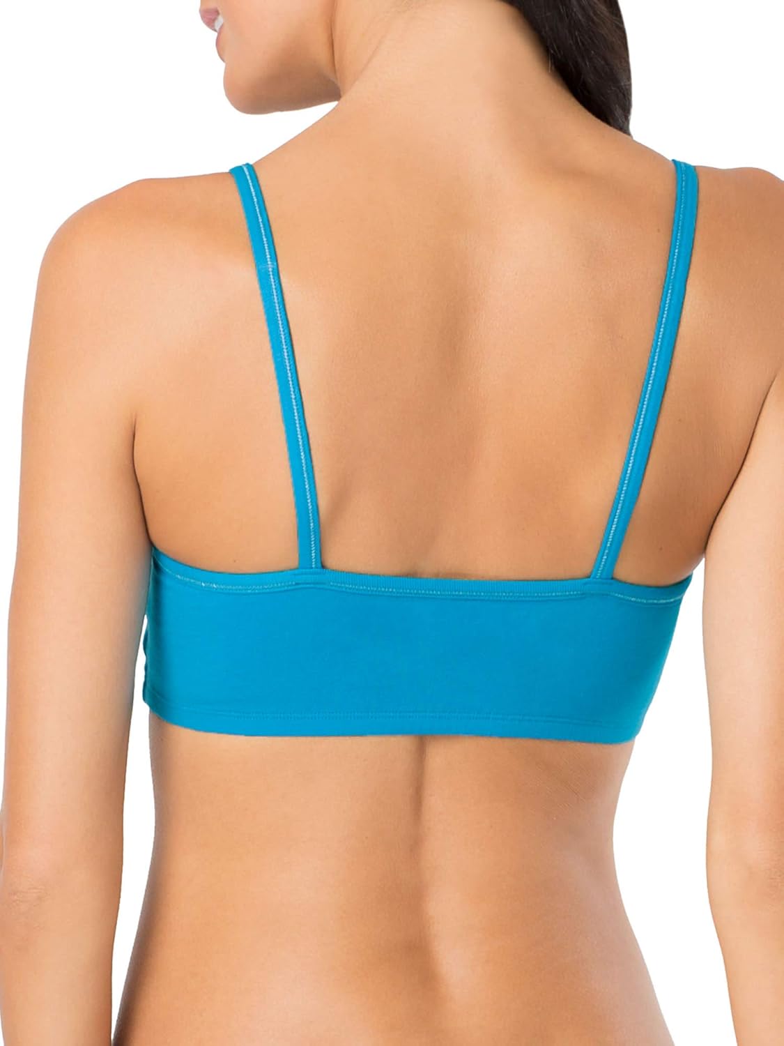 Fruit of The Loom Womens Spaghetti Strap Cotton Sports Bra - All-Day Comfort & Easy Movement - Image 3