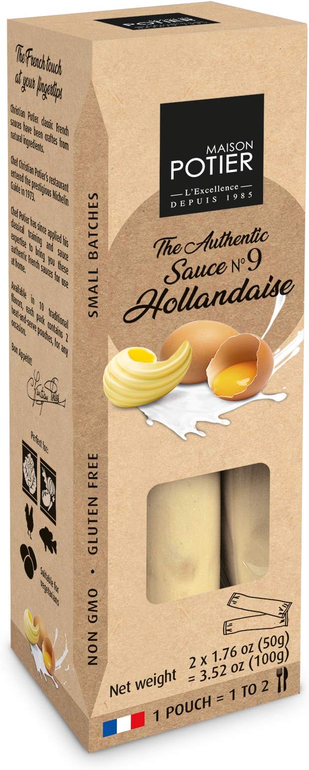 Maison Potier Sauces By Christian Potier 3.52oz, 2-Count (Pack of 2) (Hollandaise)