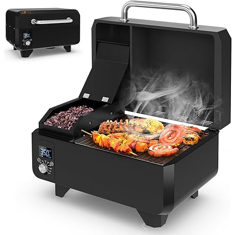 Giantex Portable Pellet Grill and Smoker for Enhanced Outdoor Cooking