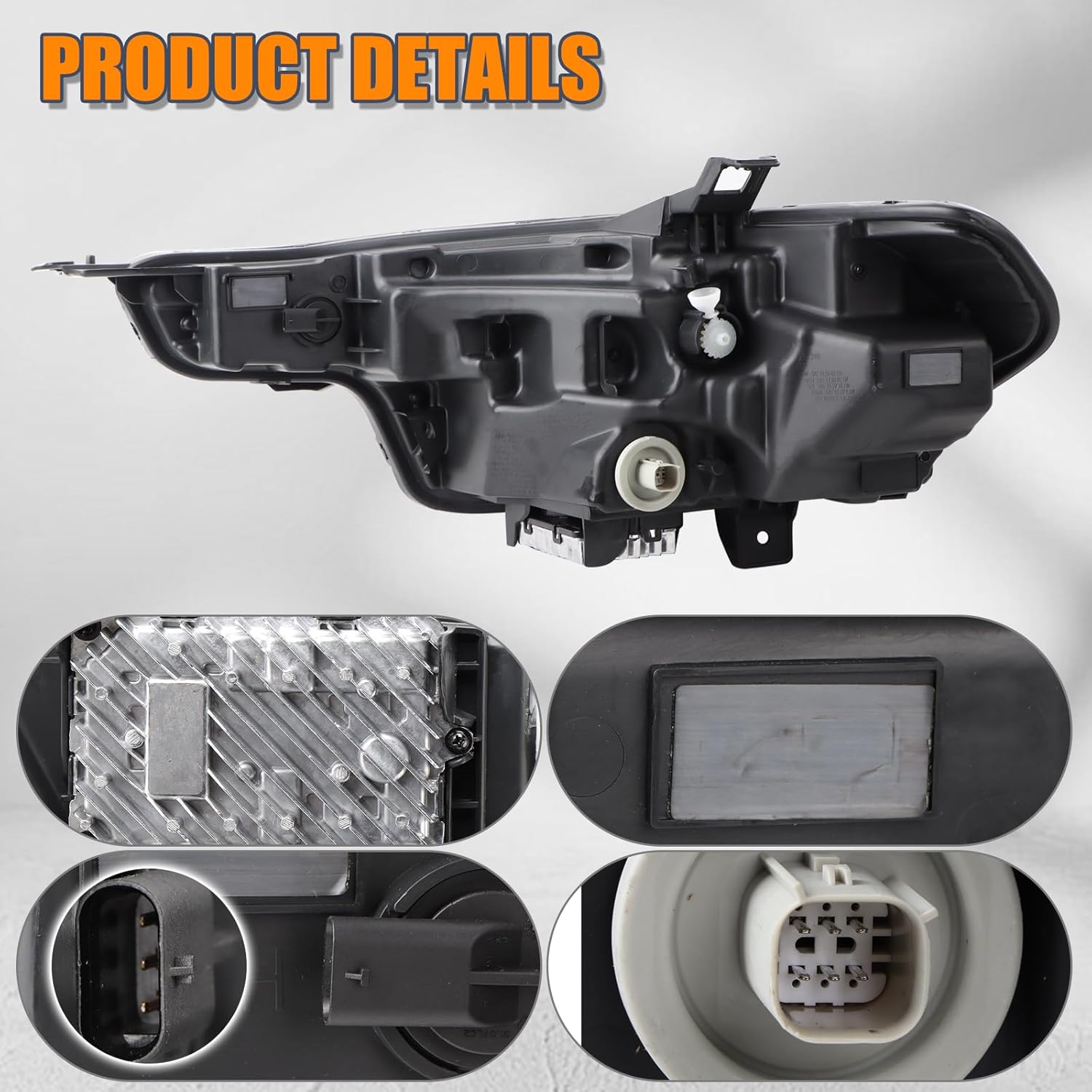 RH LED Headlights Assembly Compatible with 2023 2024 Chevrolet Colorado Headlamp Right Passenger Side 87818229