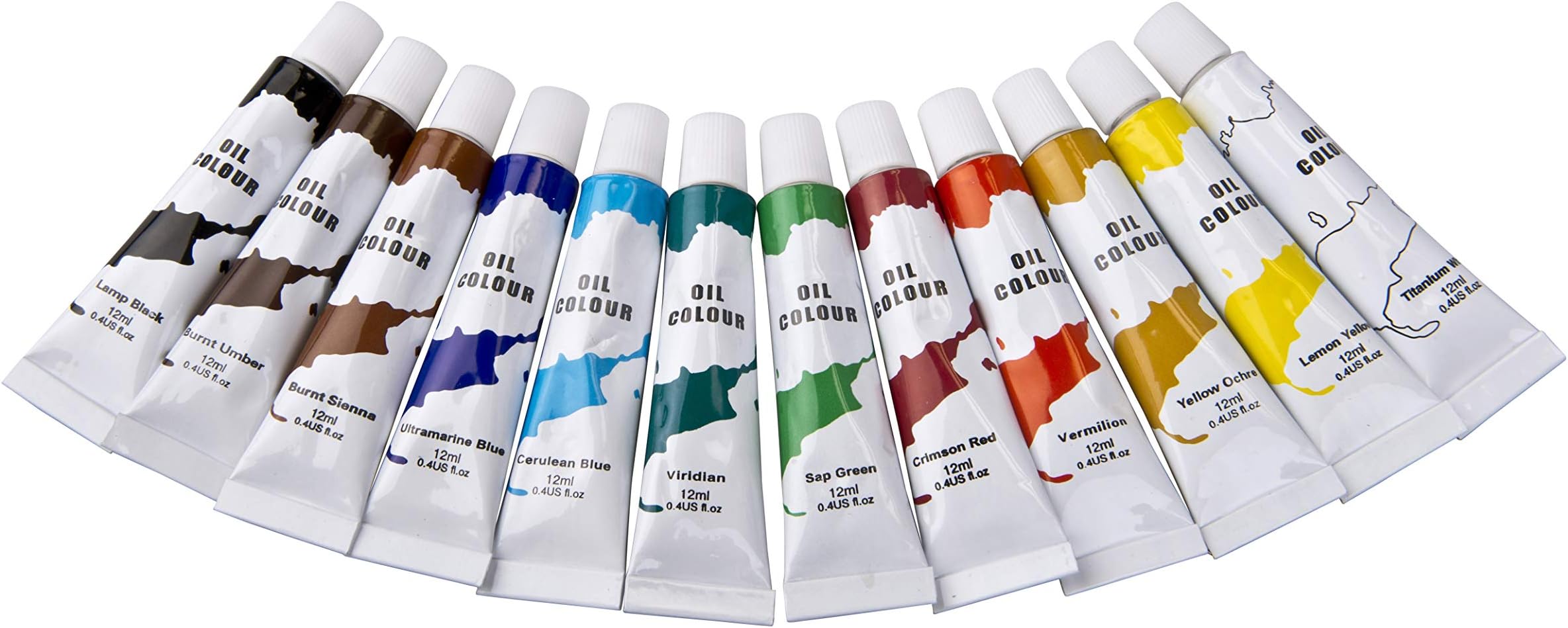 SHINE Artist craft set of 12pc paint sets oil, acrylic and watercolour- crafts set (oil paint)
