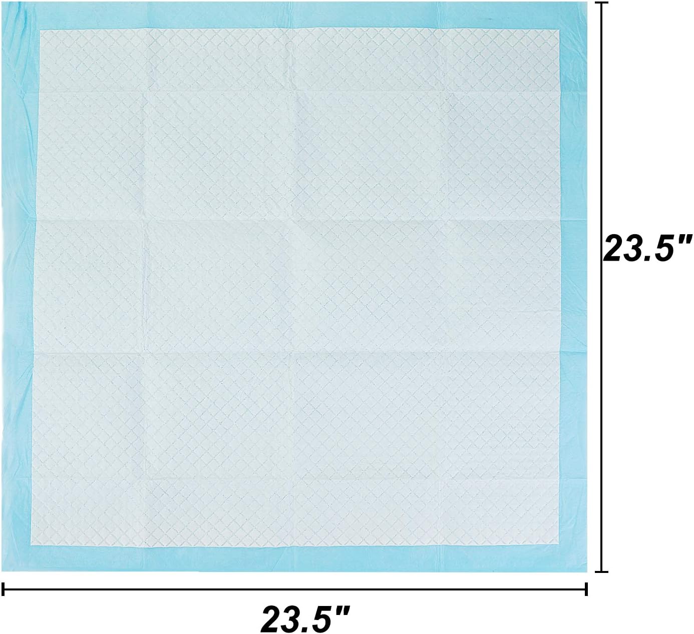 Bolux Dog and Puppy Training Pads， Disposable Dog Pee Pads (40, 23.5"*23.5"(60*60cm))