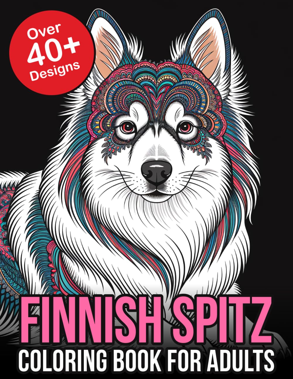 Finnish Spitz Coloring Book For Adults
