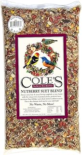 Cole's NB20 Nutberry Suet Blend Bird Seed, 20-Pound