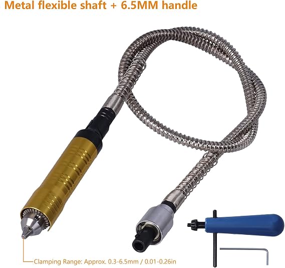 Flexible Shaft Rotating Tool, Flexible Shaft Adapter Aachment, Grinder Flexible Shaft Extension Cable for Electric Grinder
