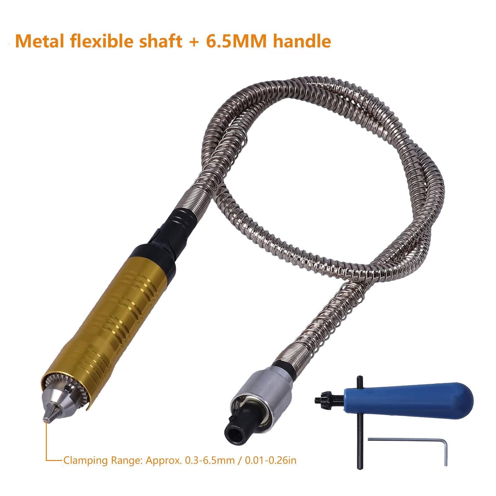 Arbre flexible de meuleuse, meuleuse électrique poignée flexible câble d'extension poignée de mandrin accessoires d'adaptateur de polisseuse électrique