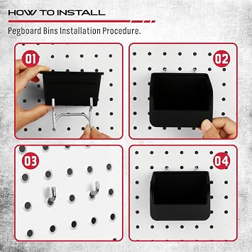 Ultimate 121-Piece Pegboard Hooks Set, Pegboard Accessories with Metal Hooks, Durable Peg Board Organizer Accessories, Pegboard Bins, Peg Board Tool Utility Hooks