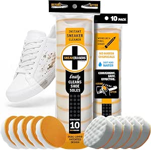 SneakERASERS Instant Sneaker Cleaner - Shoe Cleaning Kit for Sneakers (10 Pack)