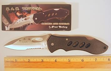 4.5" S.A.R. Black Composite Tactical Folder