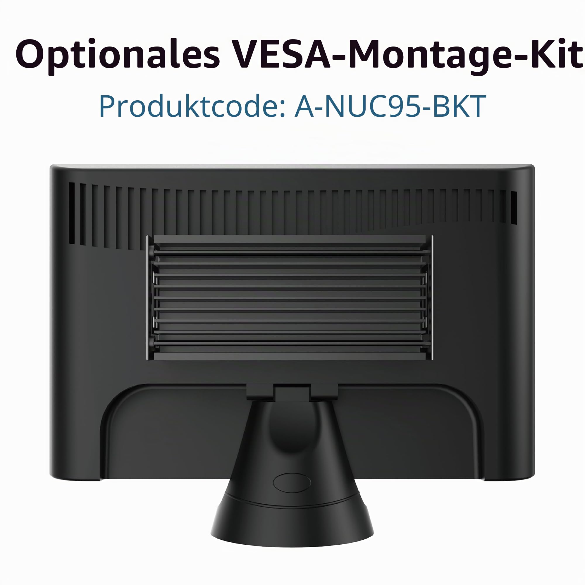 Akasa Turing RC Pro, Designed for ASUS NUC 14/15 Pro Core™ i7, Aluminium Mini Fanless Case with Thermal Kit, Front USB A & C Ports, Vertical or Horizontal Placement, A-NUC101-M1B
