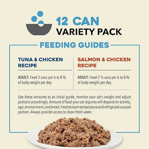 Miniatura 5 de ACANA Paquete de 12 variedades de paté premium Receta de salmón y pollo (6) + receta de atún y pollo (6), 3oz