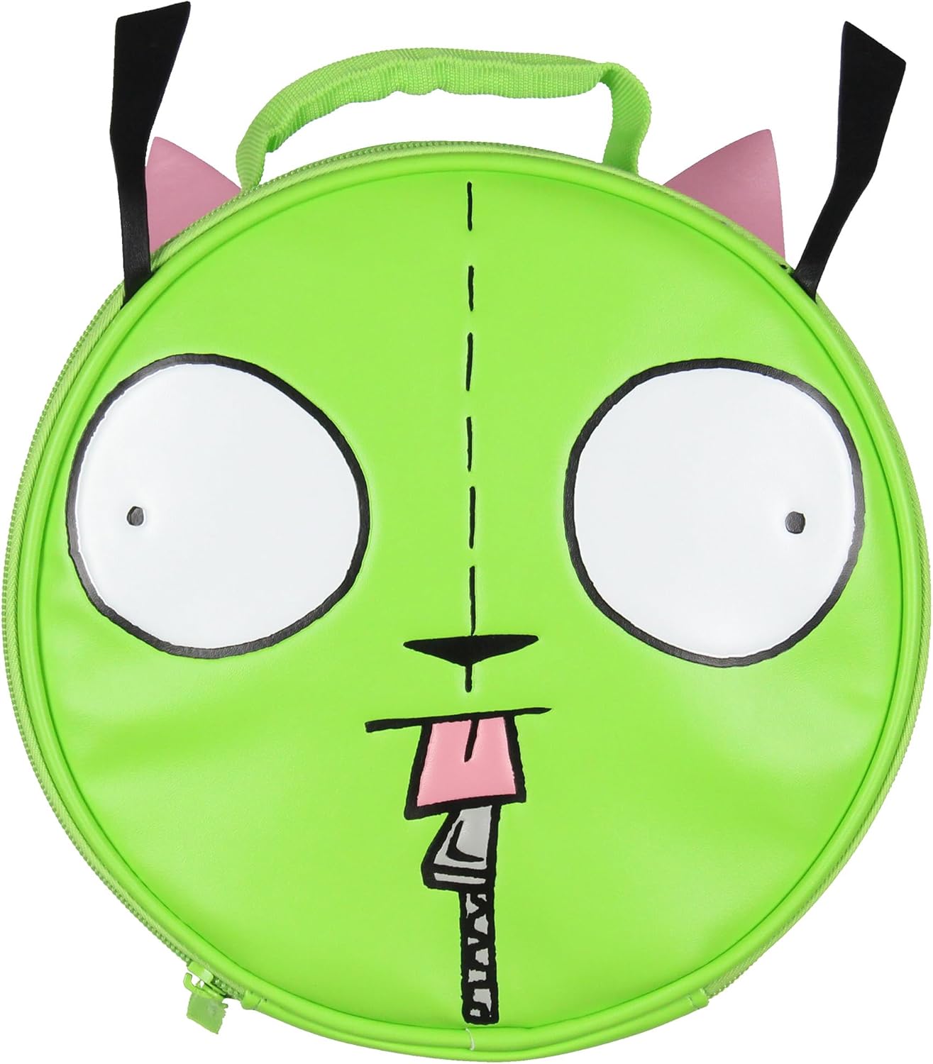 INTIMO Invader ZIM Gir And Pig Character Head Shaped Insulated Lunch Box Bag Tote 10"