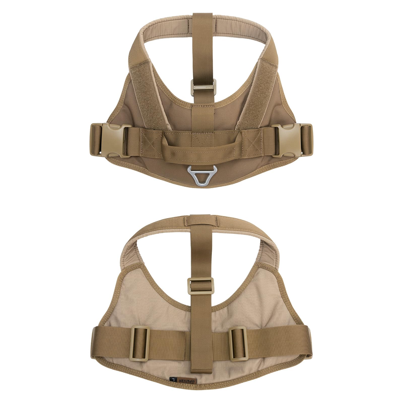 Excelente Elite Spanker Tactical Nylon Ajustable K9 perro arnés entrenamiento patrulla servicio chaleco para perro grande / pequeño