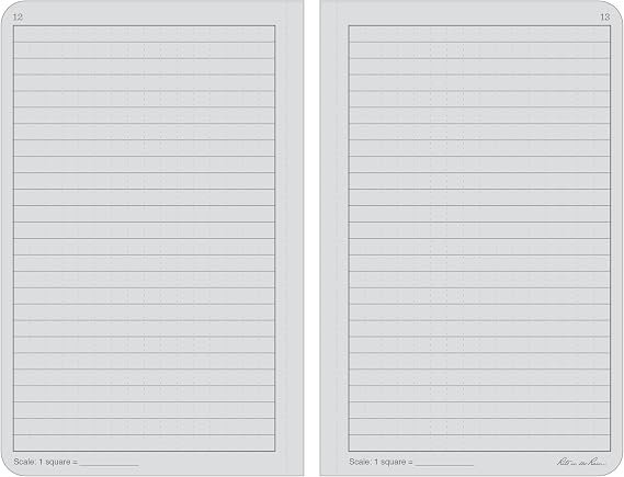 Rite in the Rain Weatherproof Hard Cover Notebook, 4.75 x 7.5, Black Cover, Universal Pattern (No. 770F)
