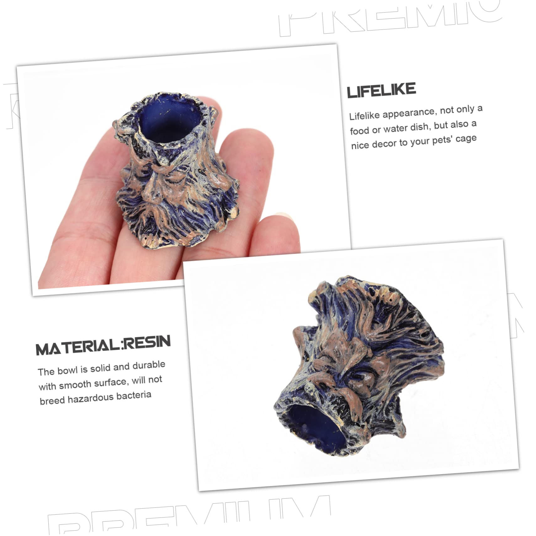 Cuenco de agua para reptiles Cuenco for alimentación de reptiles, 8 piezas, cuenco for reptiles, cuenco for baño de pájaros for mascotas, comedero for reptiles, plato de alimentación for reptiles, cue