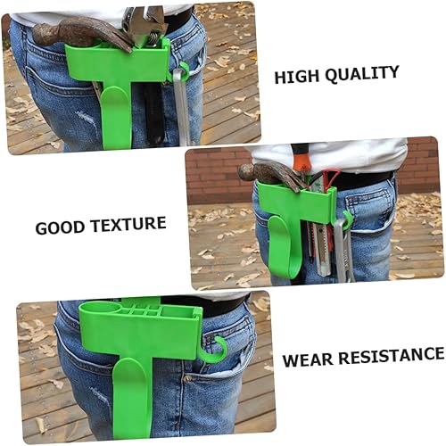 Miniatura 6 de Housoutil Estante para herramientas de cintura, organizador de herramientas de electricista, bolsa de cintura para taladro eléctrico, organizador de