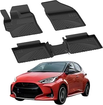 Sahler Floor Mats fits Toyota Cross Yaris Cross Hybrid 2020-2026 | Custom Fit Floor Liner for Cars | Premium Quality Car Mats Black | Odorless All Weather Waterproof Durable 4.5D Liner