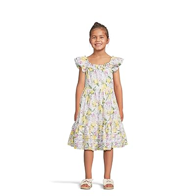 Janie and Jack Lemon Floral Dress (toddler/Little Kid/Big Kid) Girl