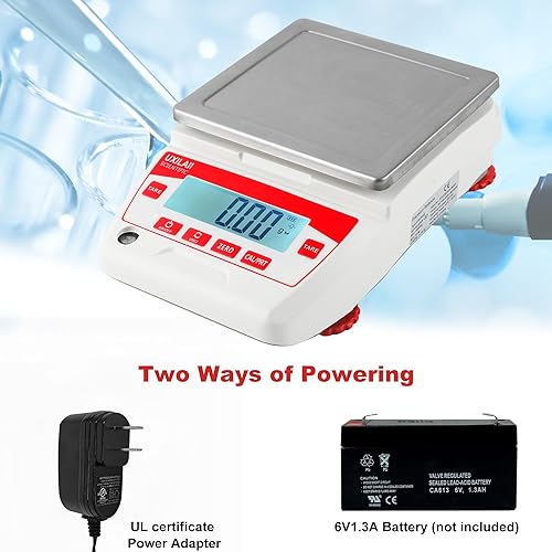 Miniatura 6 de Báscula de laboratorio Big Pan 176.37 oz 0.00 oz Unidad DWT Balanza analítica de precisión digital 10 mg Alta Escala electrónica de joyería Báscula
