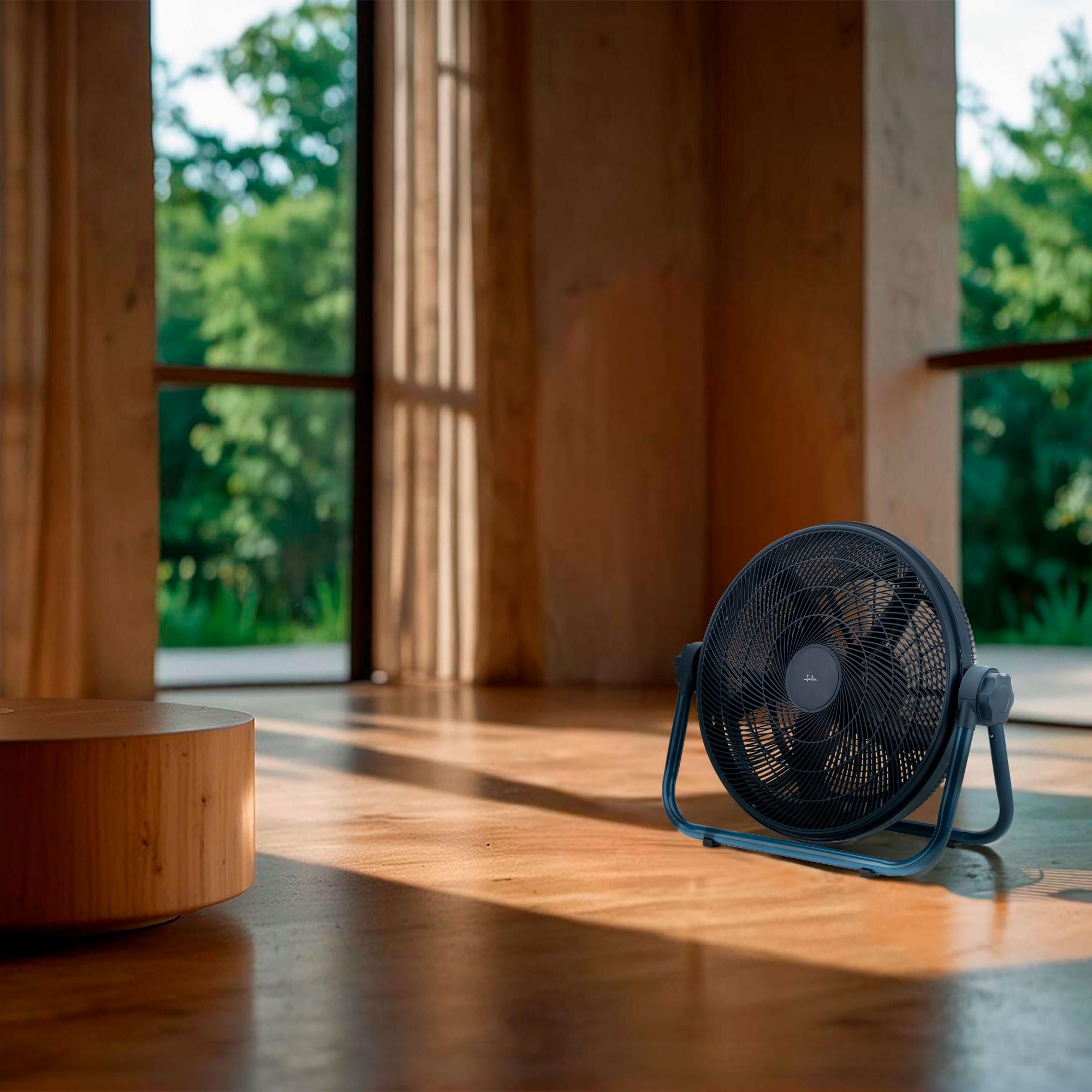 Jata JVCA3025 Industrieller Bodenventilator, 90 W, Durchmesser 51 cm, 3 Geschwindigkeiten, 5 Flügel, 5134,2 m³/h, geringer Stromverbrauch, 65 dB, Schutzgitter, maximale Sicherheit