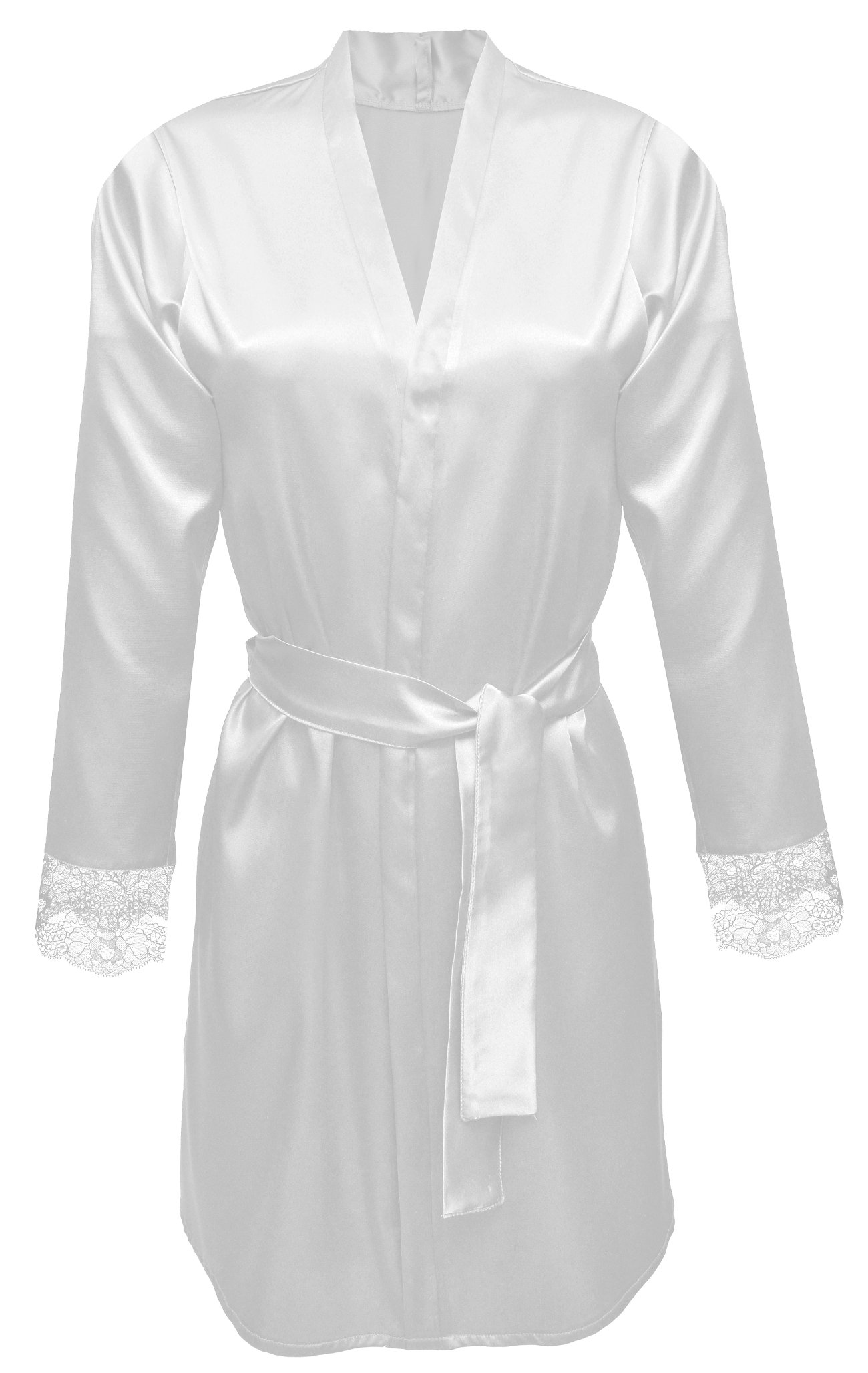 Dkaren Damen Morgenmantel | GINA | aus Satin | Größen XS-2XL | verschiedene Farben | 100% Polyester