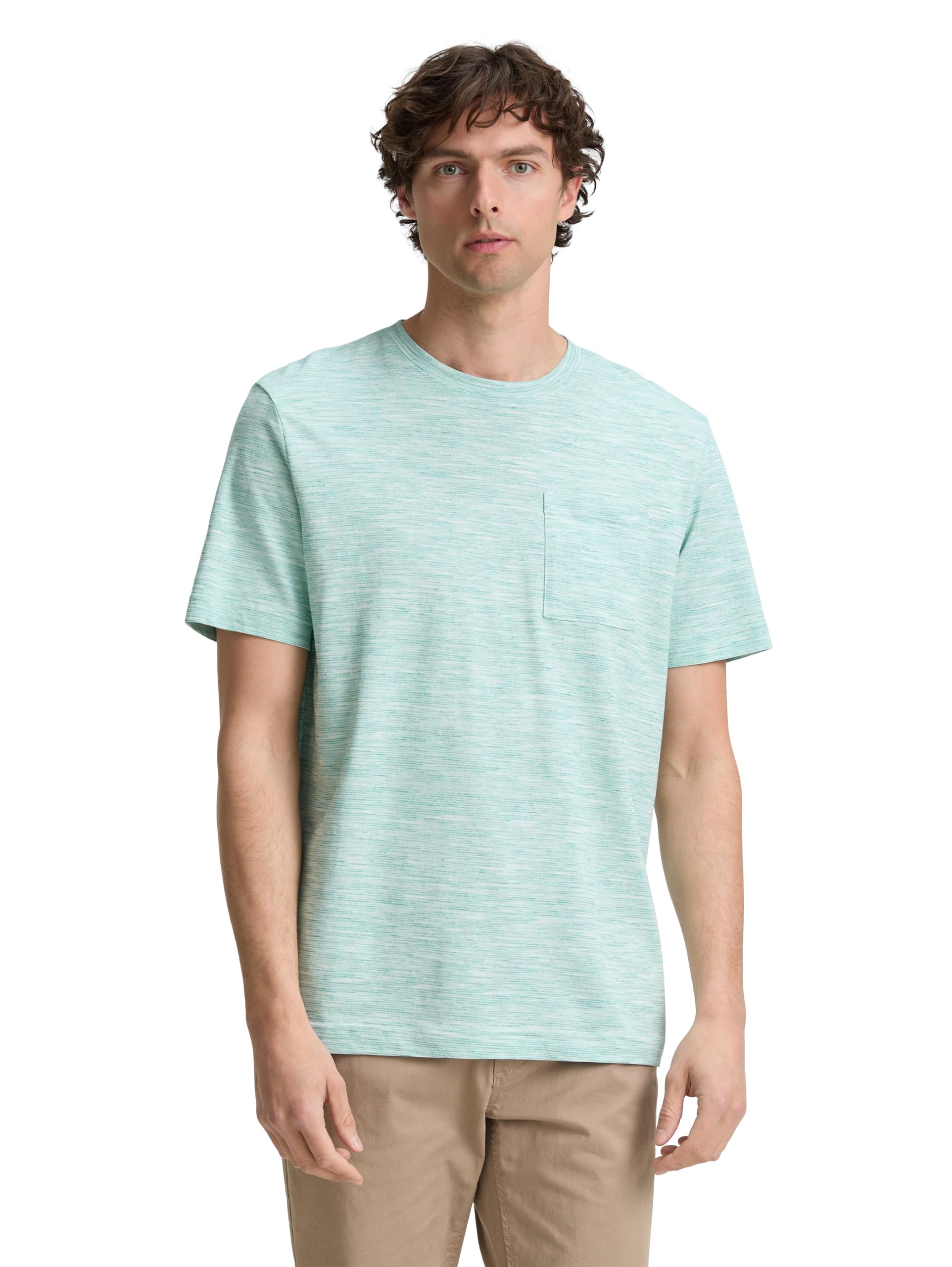 TOM TAILOR Denim Piqué Poloshirt aus Baumwolle, peach pink, XS