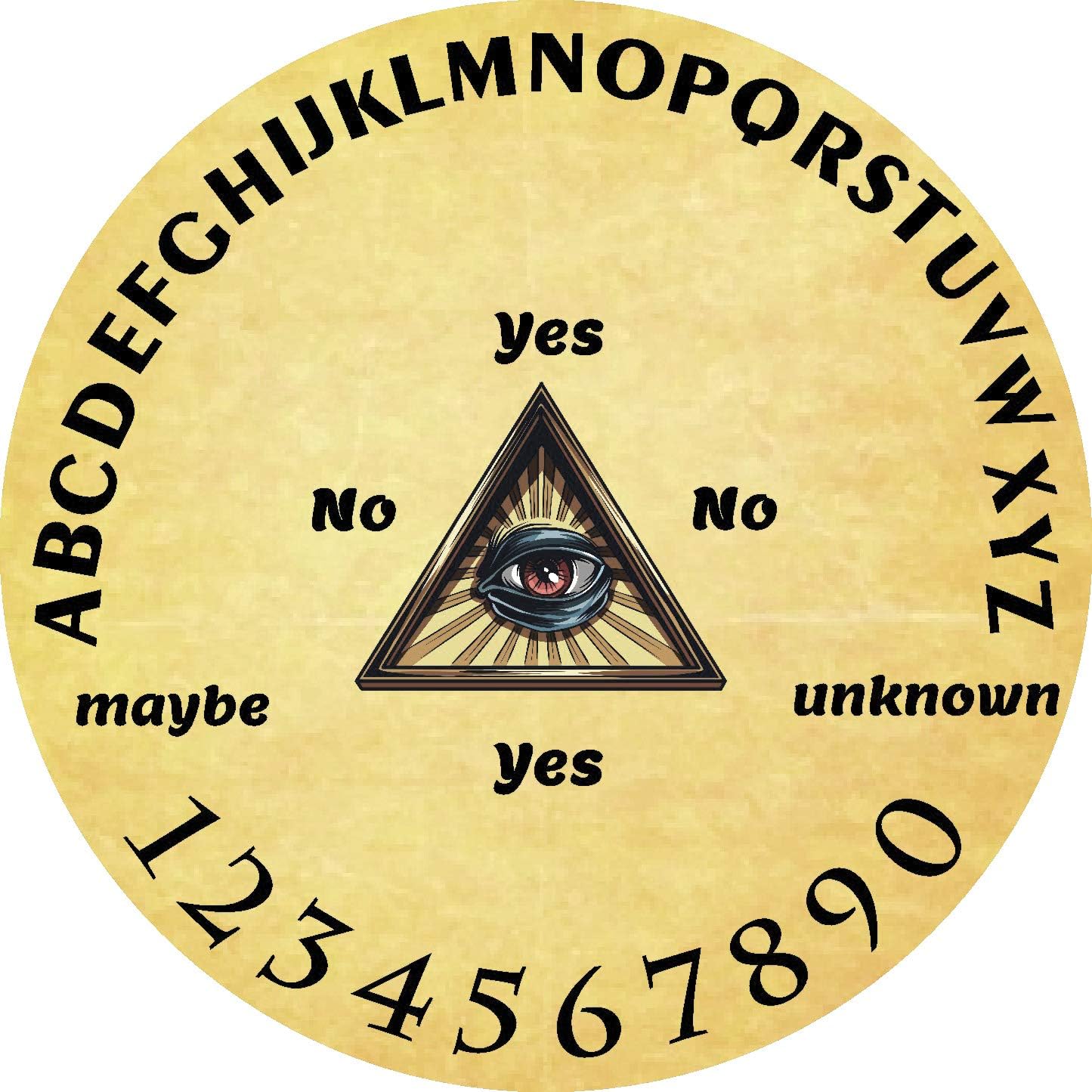 Legacystraps All Seeing eye (Sand) Pendulum Board โ 5โ Dowsing Divination Metaphysical Message Board