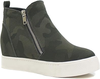 Soda camo wedge sneaker Clearance