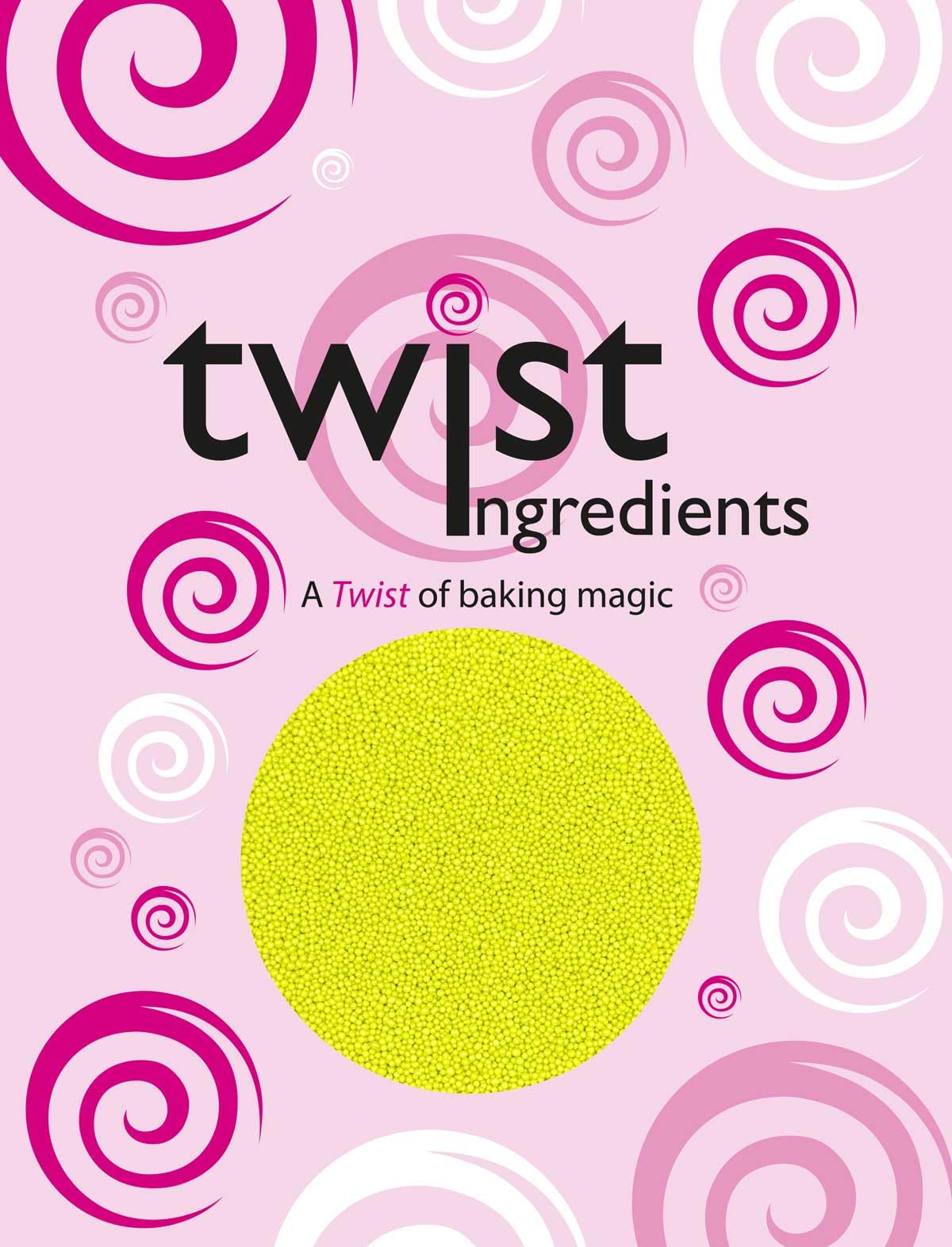 Twist Ingredients - 100s and 1000s - Lime Green Shimmer Cake Topper Sprinkles - 800g Edible Shimmer Ball Cupcake Decorations - For Weddings, Christenings & Halloween Parties