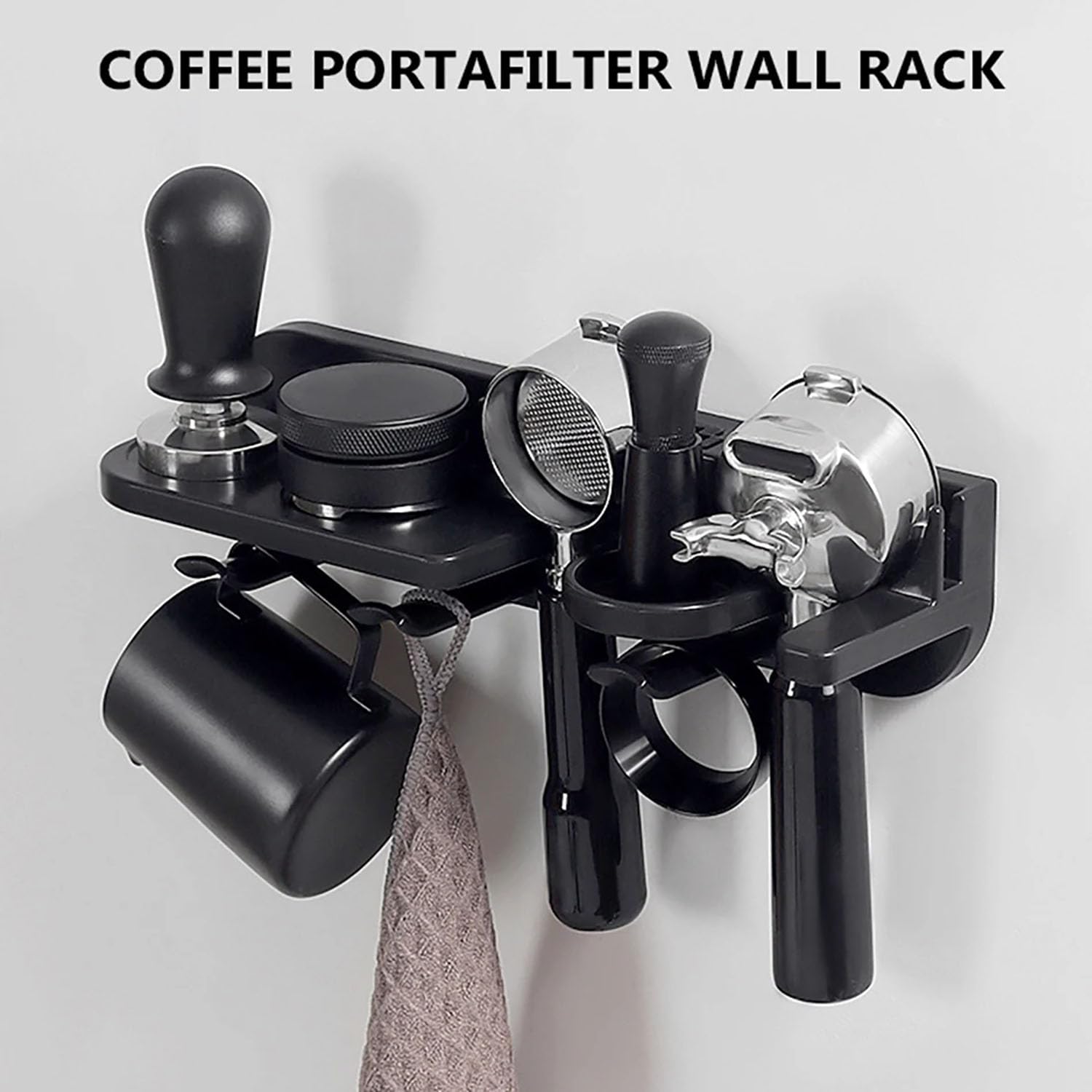 51/54/58mm Espresso Tamper Station Estante de Pared Portafiltros de Café Organizador de Cafetera Accesorios para Bar Oficina en Casa