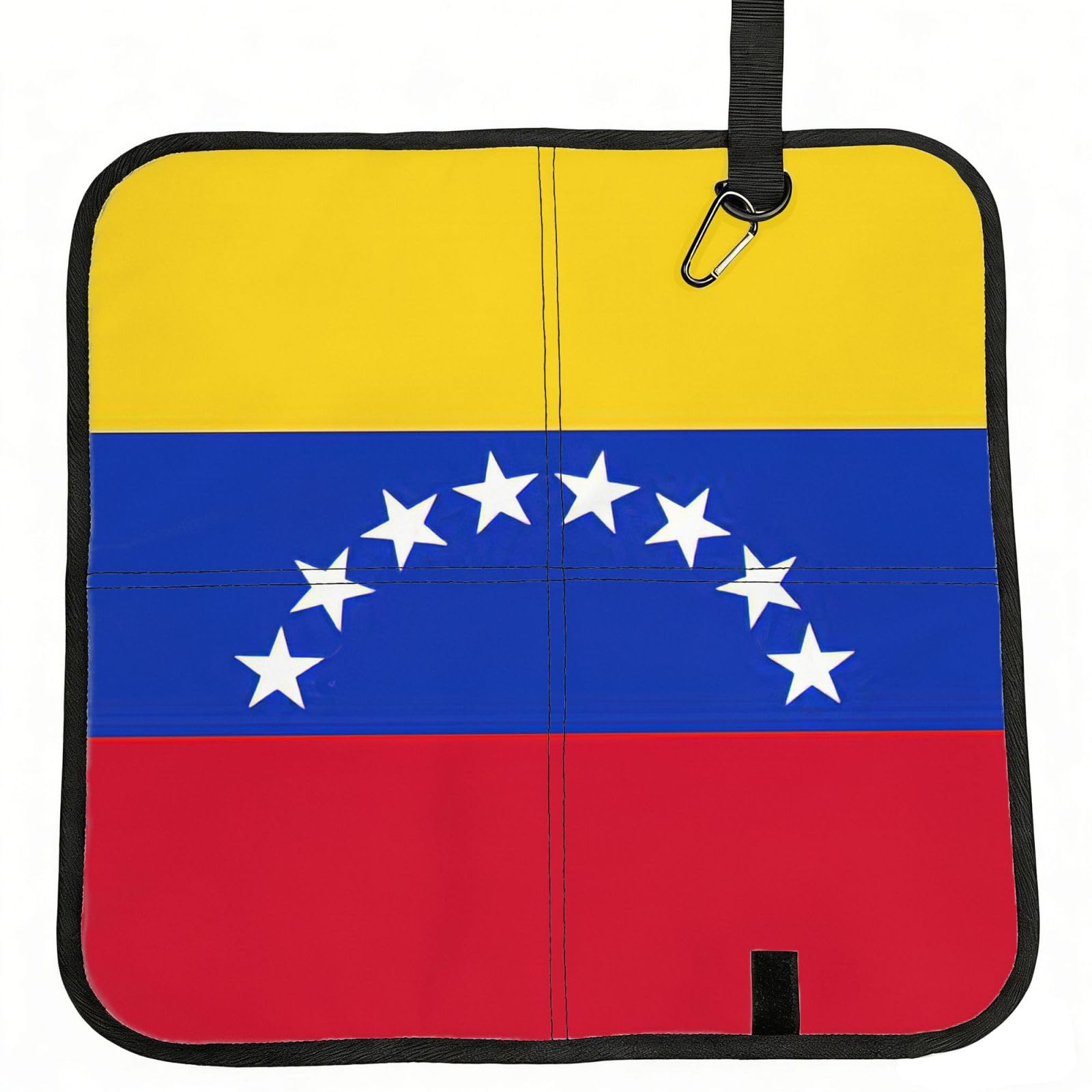 NImongt Flag Of Venezuela Print Portable Chair Pad Foldable Seat Cushion Outdoor Seating Office Picnic Camping