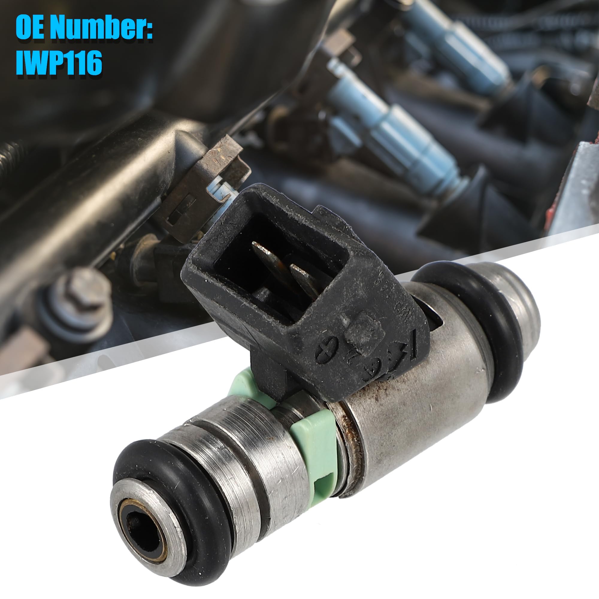 IWP116 Injecteur de carburant de remplacement direct pour Fiat Doblo (2001-2010), Fiat Panda (1991-2004), Fiat Punto (1999-2009), Fiat Seicento (1999-2010), Fiat Siena (1998-2004)