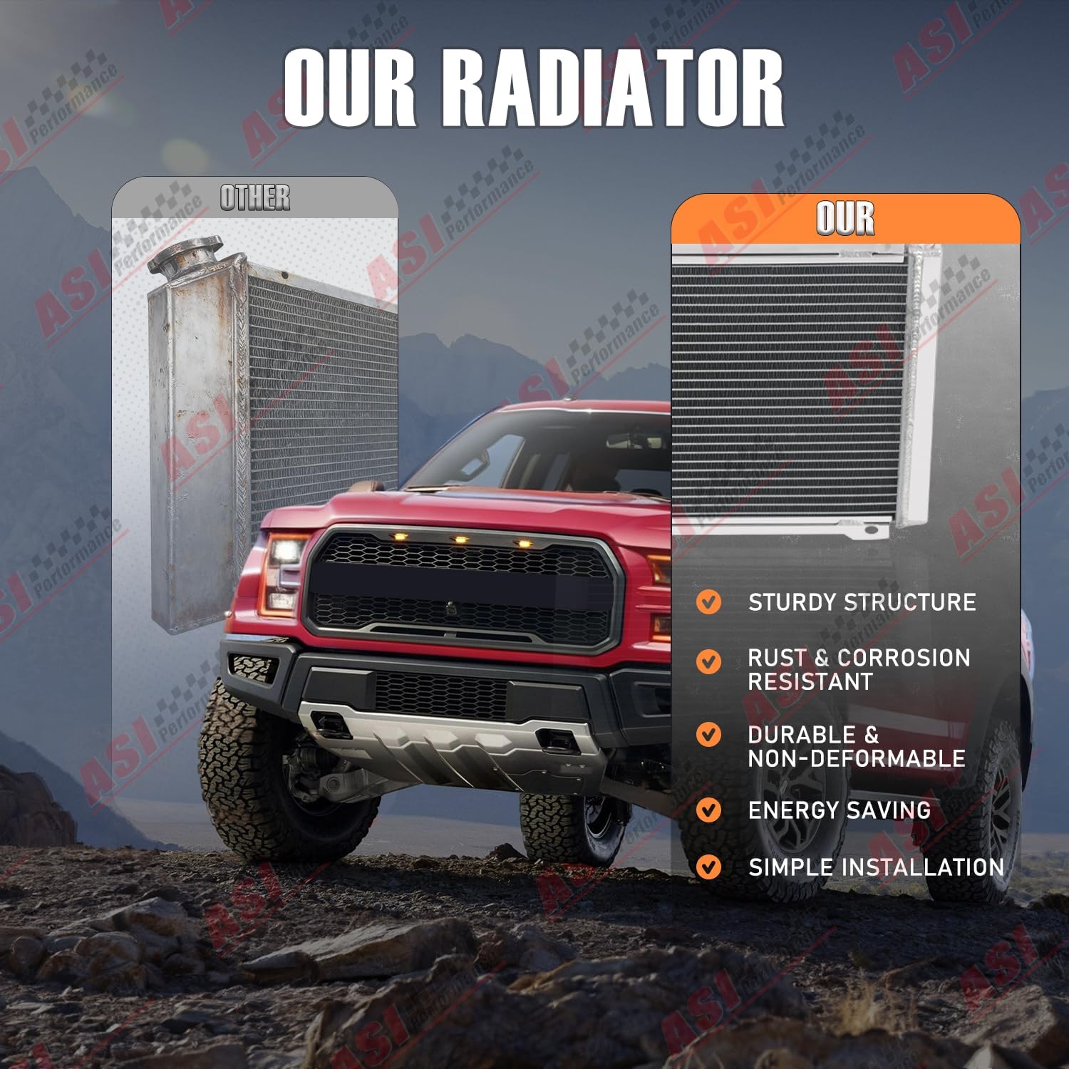 3 Row Radiator Shroud Fan Relay Compatible with 1979-1993 Fitd Mustang Mercury Cougar XR7 2.3L 2.8L 3.3L 3.8L 4.2L 5.0L V6 V8 l4 l6 MT Radiators