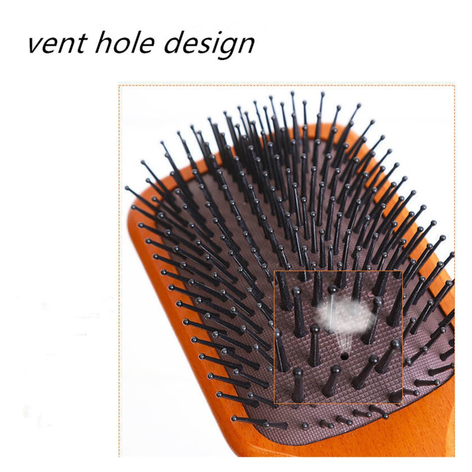 Cojín de Aire Peine de Madera Peine de Madera for Hombres y Mujeres Pelea Suave for el hogar (Color : L)