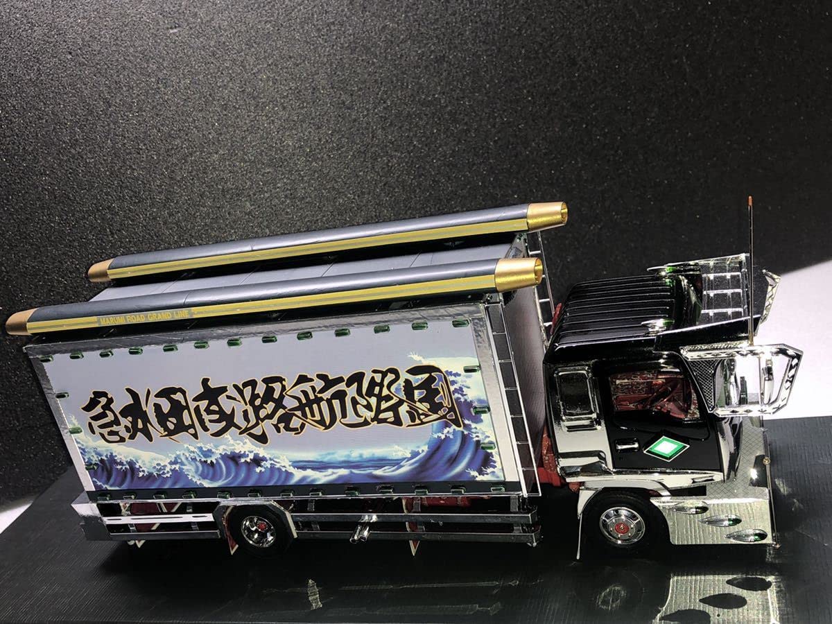 Amazon.co.jp: 1/32 4tデコトラ 水産活魚急送便 街道美学 オリジナル