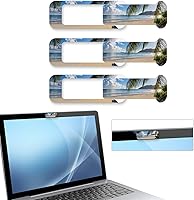 Vista 9 de Cubierta para cámara web, 3 piezas, cubierta para cámara de portátil, la capacidad de protección de privacidad es el doble de grande que