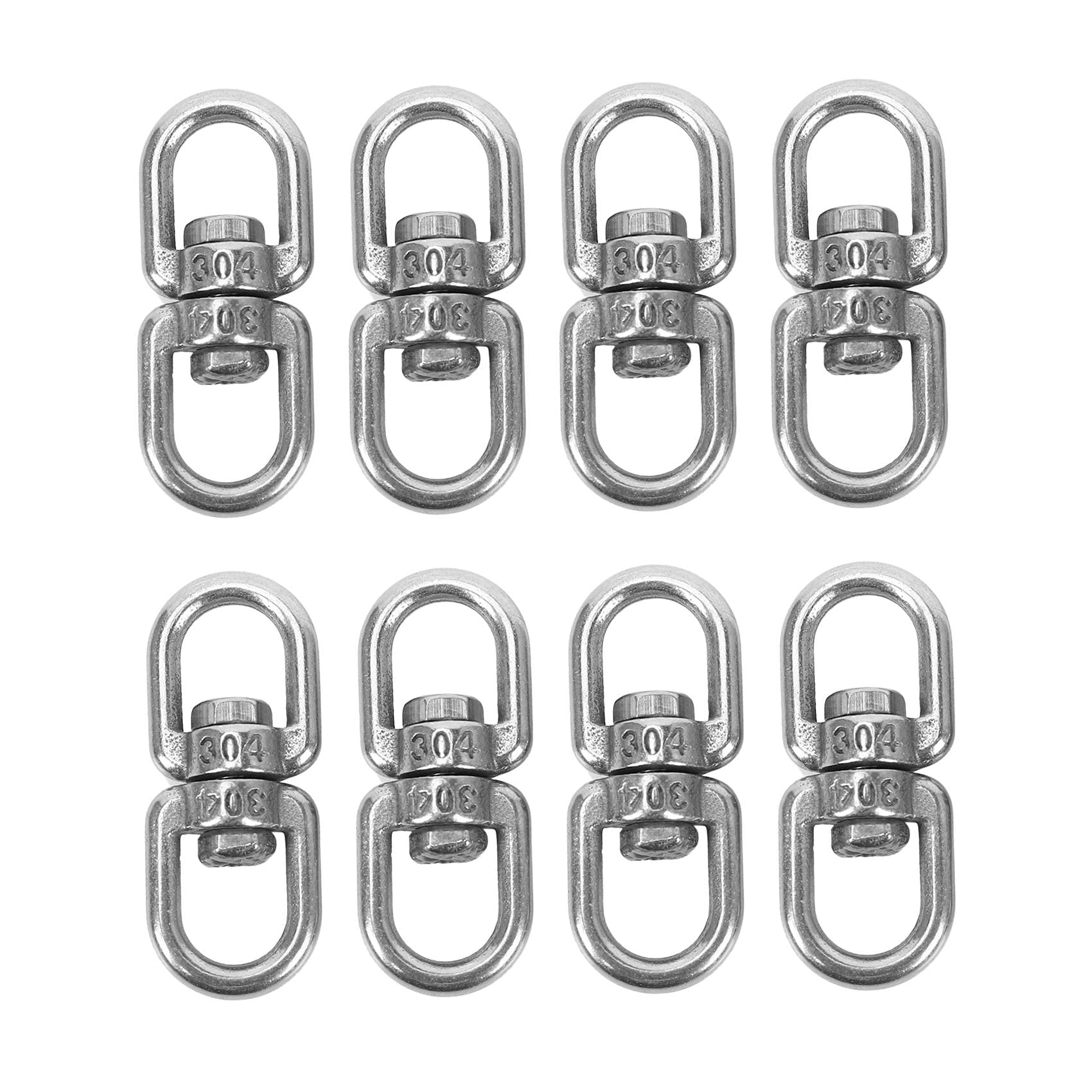Lubrol 8PCS Stainless Steel Hanging Basket Plant Hanger Swivel Hook Swivel Clip for Dog Lead, Flower Pot Basket ()