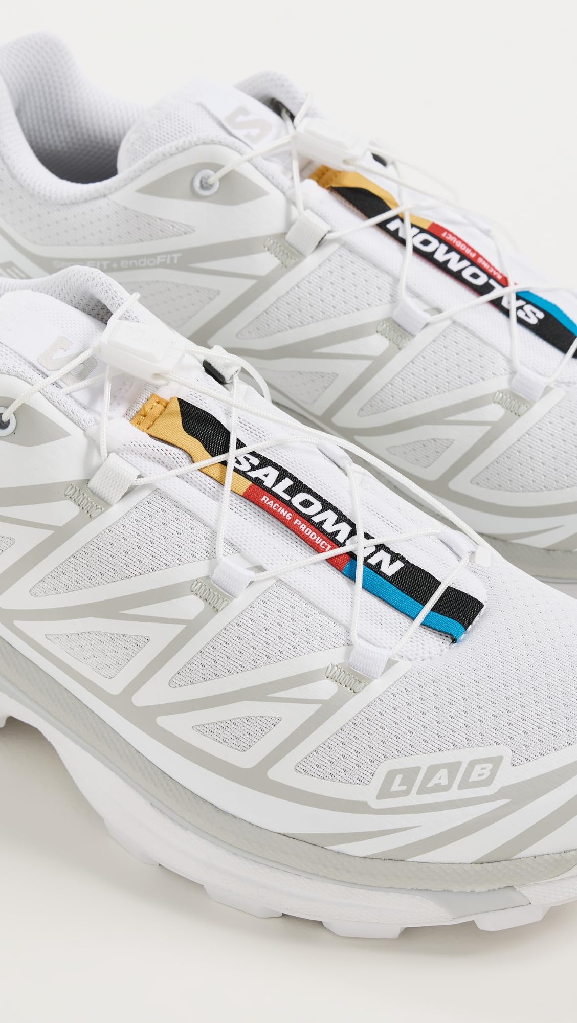 Salomon Stivali da trekking XT-6 ADV da donna, bianco/Lunar Rock, 38 EU