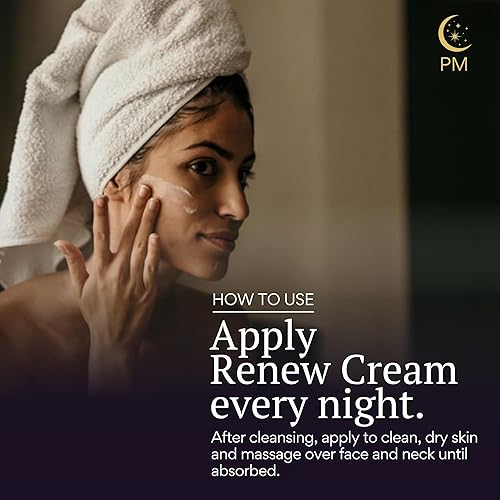 Miniatura 5 de BIOBeauty Renew Crema de noche - Bioidéntica E3 Crema facial avanzada PM .3% con retinol, bakuchiol, ácido hialurónico y niacinamida, suaviza,