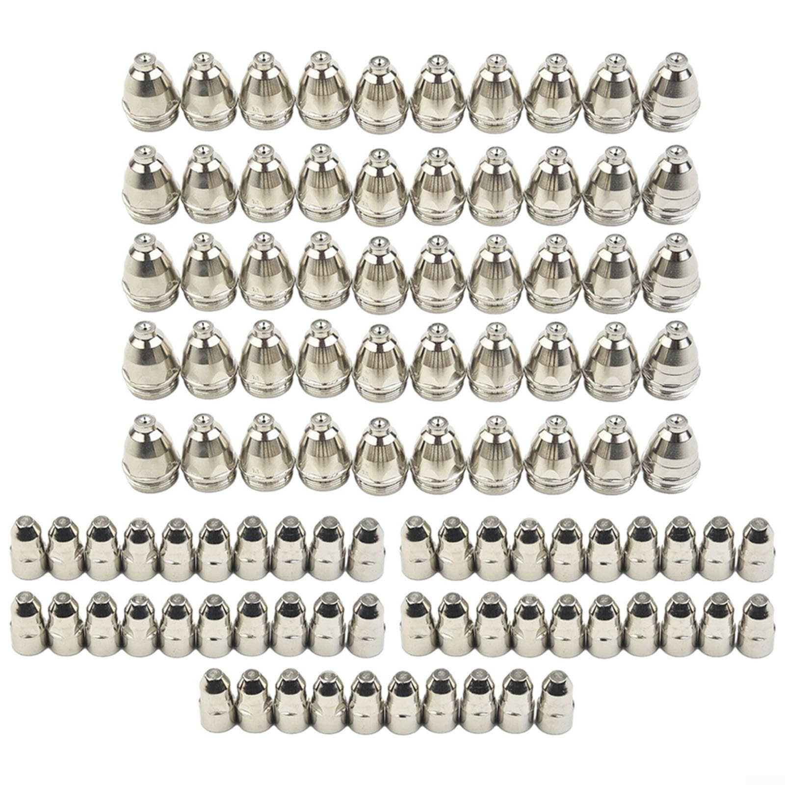 Lot de 100 consommables pour torche de coupe plasma, électrode plasma P-80 et buse plasma pour machines de découpe plasma CUT-70 CUT-80 CUT-100 CUT-120 (1,7 mm)