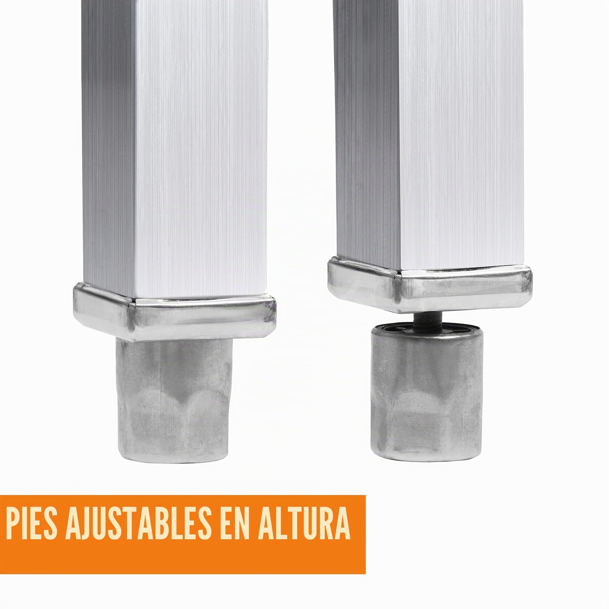 Mahlzeit Mesa de Acero Inoxidable Plegable para Preparación de Alimentos | 100 x 70 x 80 cm | Gastronomía, Catering, Jardín, Mueble de Cocina, Mesa de Bricolaje INOX