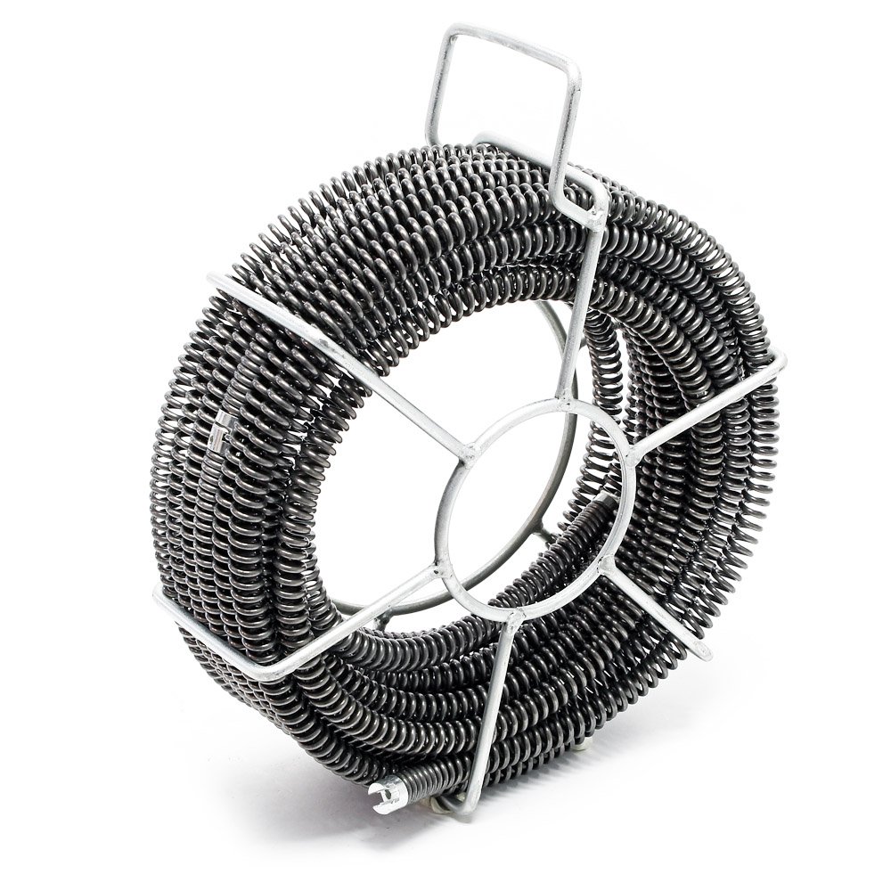 Profi Rohrreinigungsmaschine 390W 400 U/min inkl. 6 Spiralen Ø 16mm & umfangreichem Zubehör