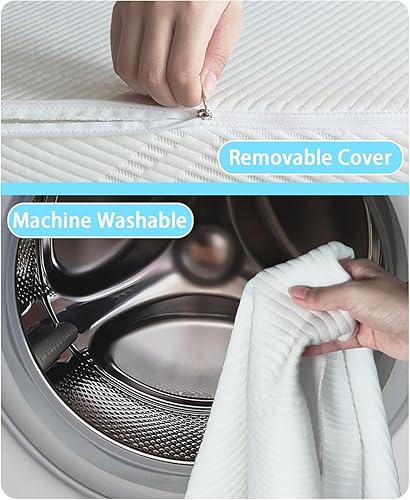 Miniatura 7 de Colchón Pack and Play de 38 x 26 x 1.5 pulgadas, colchones suaves y transpirables Pack N Play con funda impermeable lavable para bebés y niños