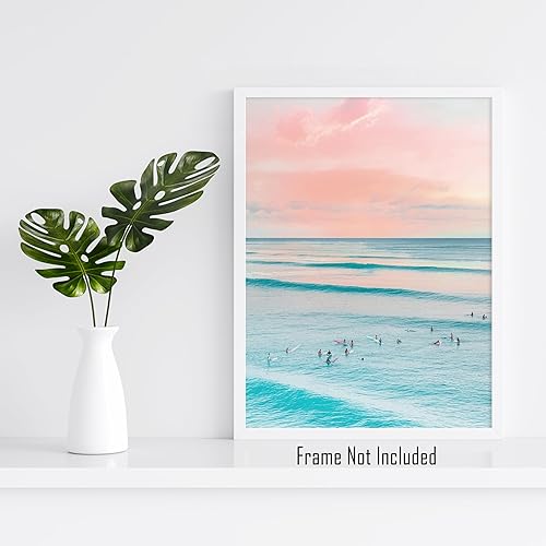 Miniatura 2 de Brooke & Vine Pósteres de surf para decoración de sala de arte de playa (sin marco, 12 x 16 pulgadas, juego de 2) impresiones artísticas de pared