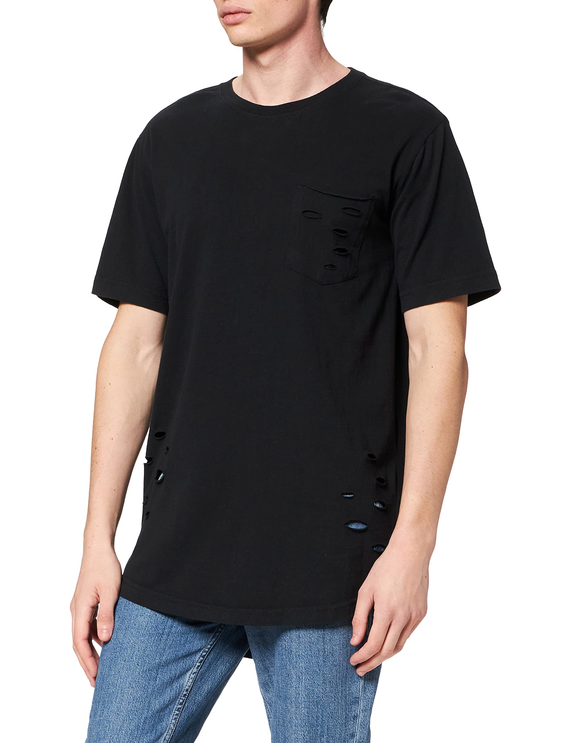 Urban ClassicsMen's Ripped Pocket Tee T-Shirt