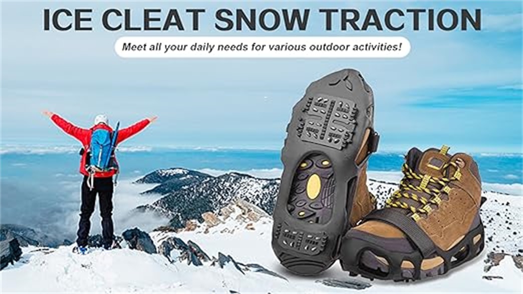 Raponi Per Scarponi Con 24 Denti Ghiaccio Neve Trazione Tacchetti - Foto 7