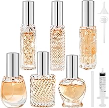 Bohoray 6 Pezzi Mini Flacone Spray Vuoto, 10~15ml Vetro Bottiglia Spray, Contenitore Spray Vuoto, Portaprofumo Da Viaggio, Spray Superfine Flaconi Spray Vuoti per Profumi Con Imbuti, Cannucce a Molla