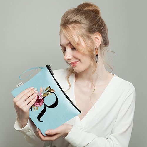 Vista 596 de Vavabox A-Z - Bolsa de maquillaje personalizada, regalos de cumpleaños para mujeres y madres, regalos para mejores amigas, bolsa de cosméticos