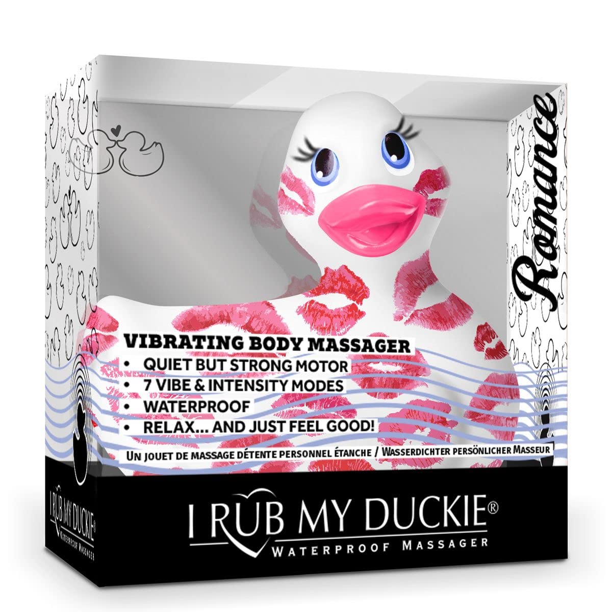 Big Teaze Toys Canard Vibrant Relaxant Sextoys, Blanc